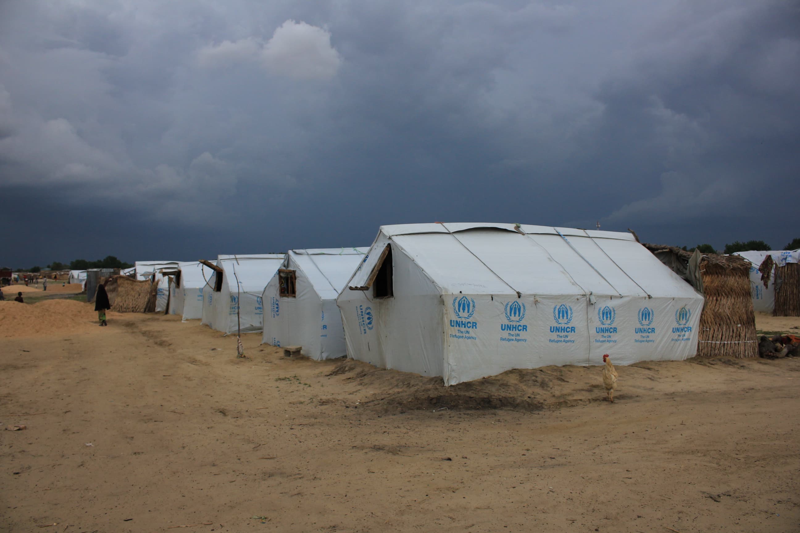 Tents at the IDP Camp in Maiduguri, Borno State Nigeria